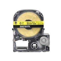 Epson PX 1/4" Black Ink/Yellow Heat Shrink Tube, 96" (5-Pack)