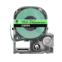 Epson PX 3/4" Black Ink/Green Fluorescent Tape, 30 ft. (5-Pack)