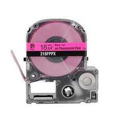 Epson PX 3/4" Black Ink/Pink Fluorescent Tape, 30 ft. (5-Pack)