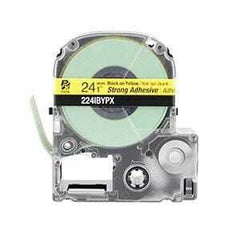 Epson PX 1" Black Ink/Yellow Tape, Strong Adhesive, 30 ft. (5-Pack)