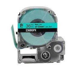 Epson PX 1 1/2" Black Ink/Green Tape, 30 ft. (5-Pack)