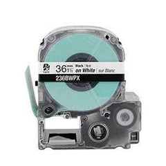 Epson PX 1 1/2" Black Ink/White Tape, 30 ft. (5-Pack)