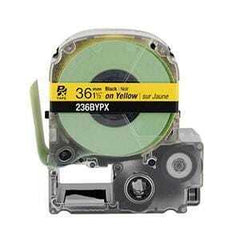 Epson PX 1 1/2" Black Ink/Yellow Tape, 30 ft. (5-Pack)