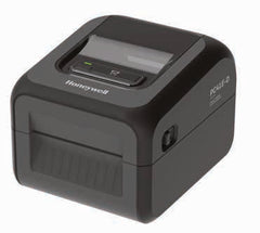 Black Honeywell PC41E-D direct thermal printer with one-button controls and standard tear-off front. No cutter or peeler fitted.