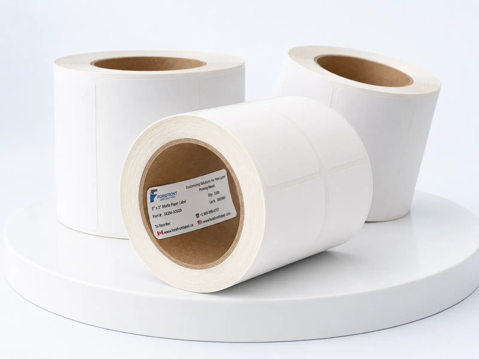 Blank label rolls