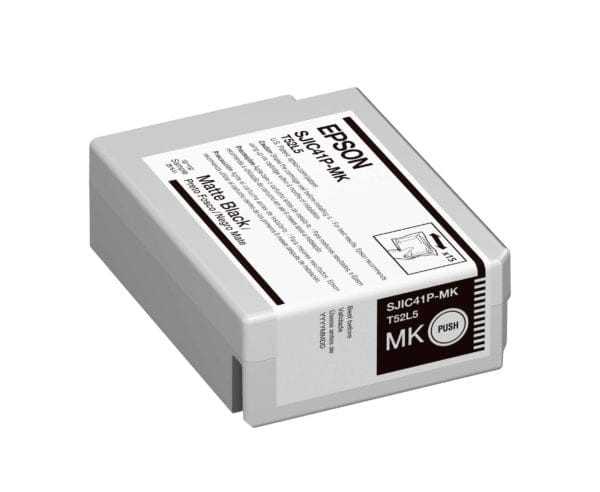 Epson SJIC41P-MK Matte Black cartridge included in the CW-C4000 CMYK ink and SJMB4000 maintenance box kit, C4000INKKIT-MATTE