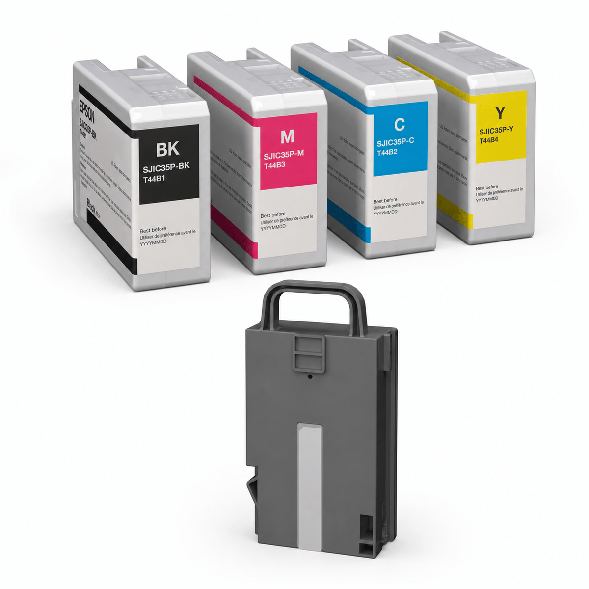 Epson CW-C6000/C6500 CMYK Ink Set + Maintenance Box Kit