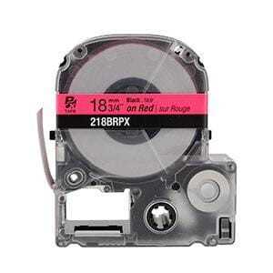 Epson PX 3/4" Black Ink/Red Tape, 30 ft. (5-Pack)