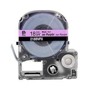 Epson PX 3/4" Black Ink/Violet Tape, 30 ft. (5-Pack)