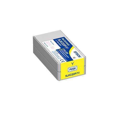 Epson TM-C3500 Yellow Ink Cartridge, SJIC22P(Y)