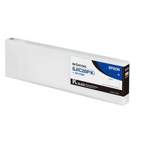 Epson TM-C7500 Black Ink Cartridge, SJIC26P(K)