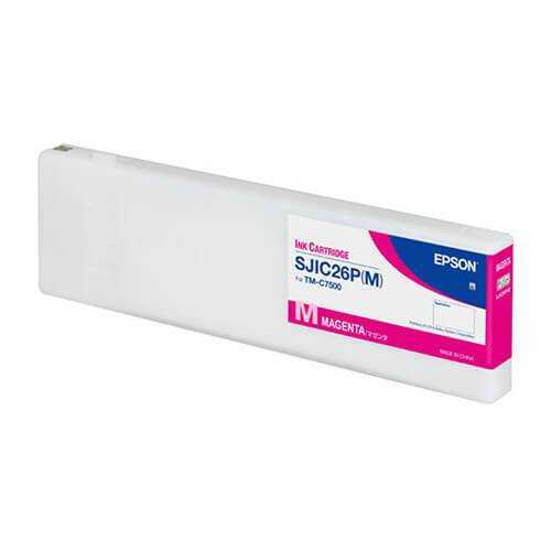 Epson TM-C7500 Magenta Ink Cartridge, SJIC26P(M)