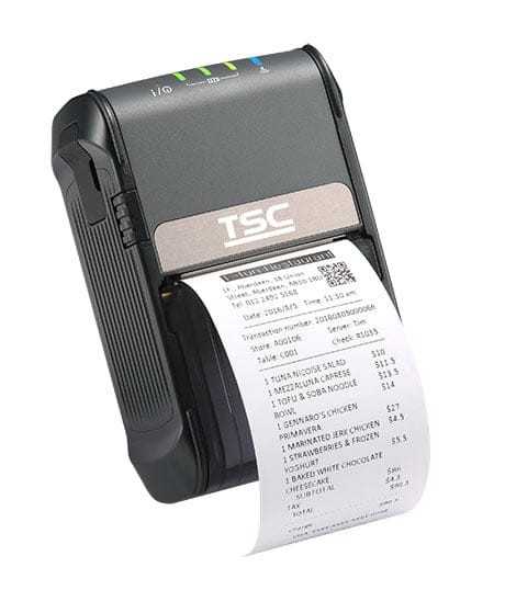 TSC Alpha-2R Mobile Thermal Printer, 203 dpi, Linerless