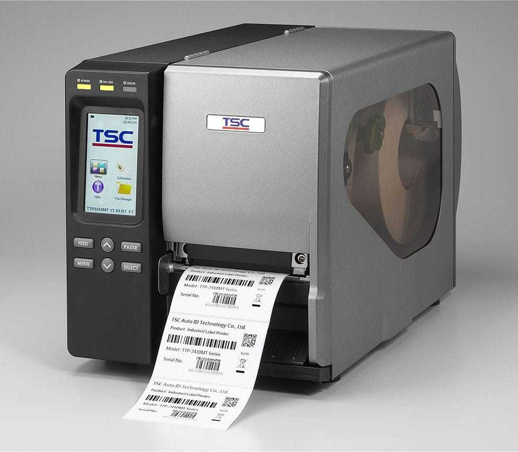 TTP-2410MT by TSC – 203 dpi Industrial Label Printer in Canada - TSC TTP-2410MT Thermal Printer for Shipping Labels – 203 dpi