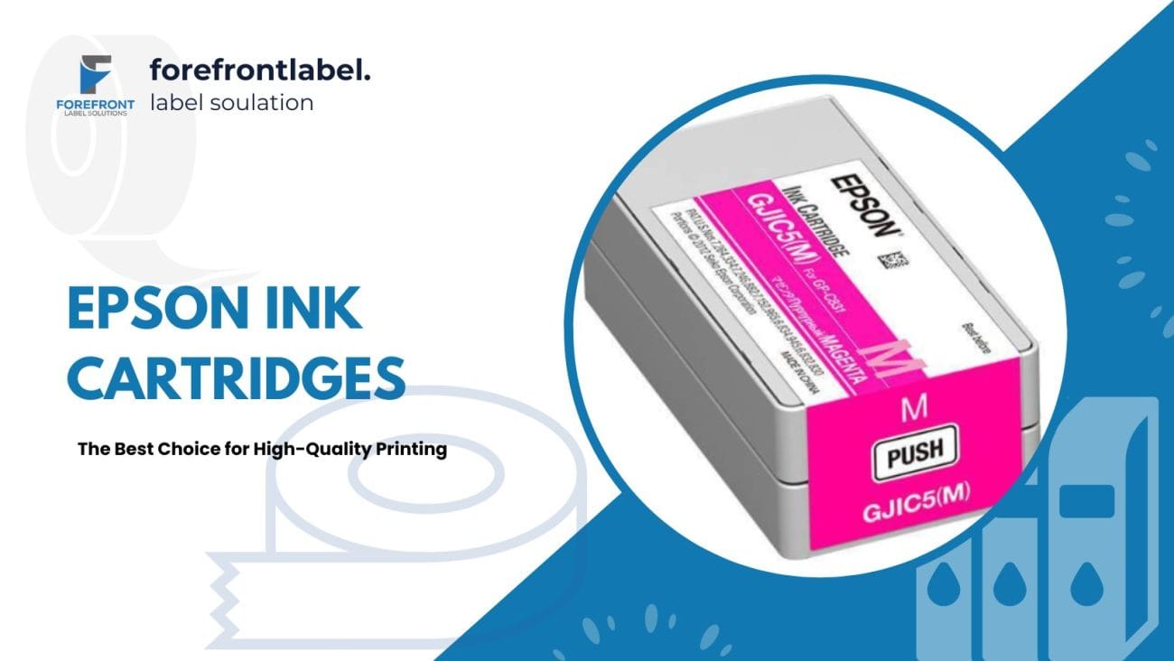 Discover why Epson ink cartridges are essential for businesses seeking vibrant, water-resistant prints. Explore their efficiency, durability, and compatibility across Epson printers. Find the right Epson ink cartridges at Forefront Label.