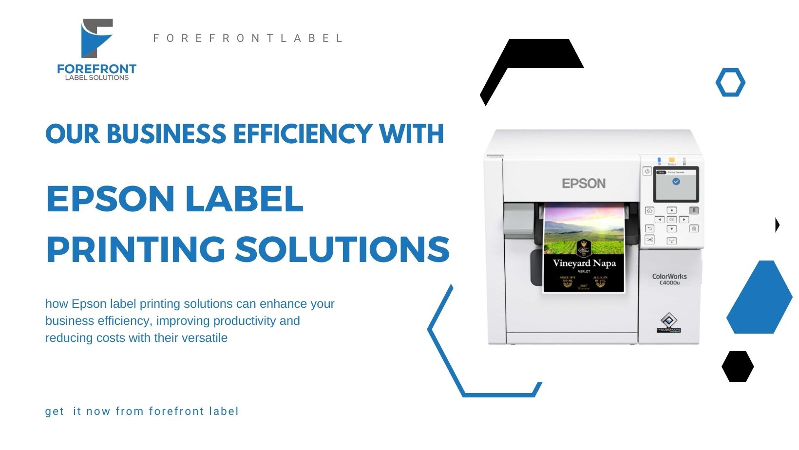 how Epson label printing solutions can enhance your business efficiency, improving productivity and reducing costs with their versatile